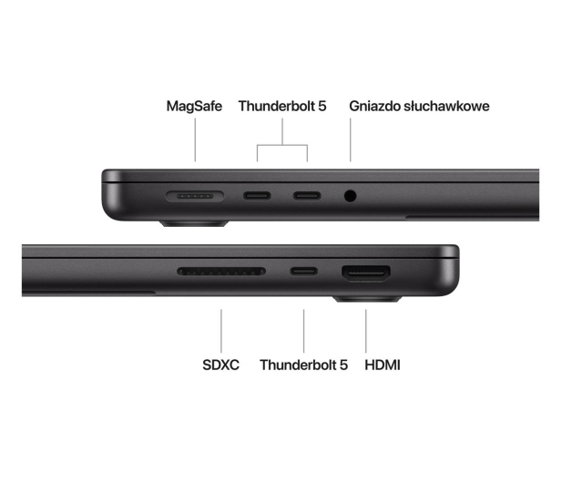 Apple MacBook Pro M4 Pro/48GB/2TB/Mac OS Gwiezdna Czerń 20R GPU - 1292980 - zdjęcie 7